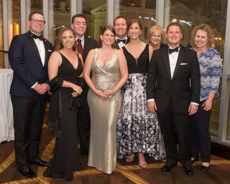 Planning committee members enjoyed a successful evening of celebration.